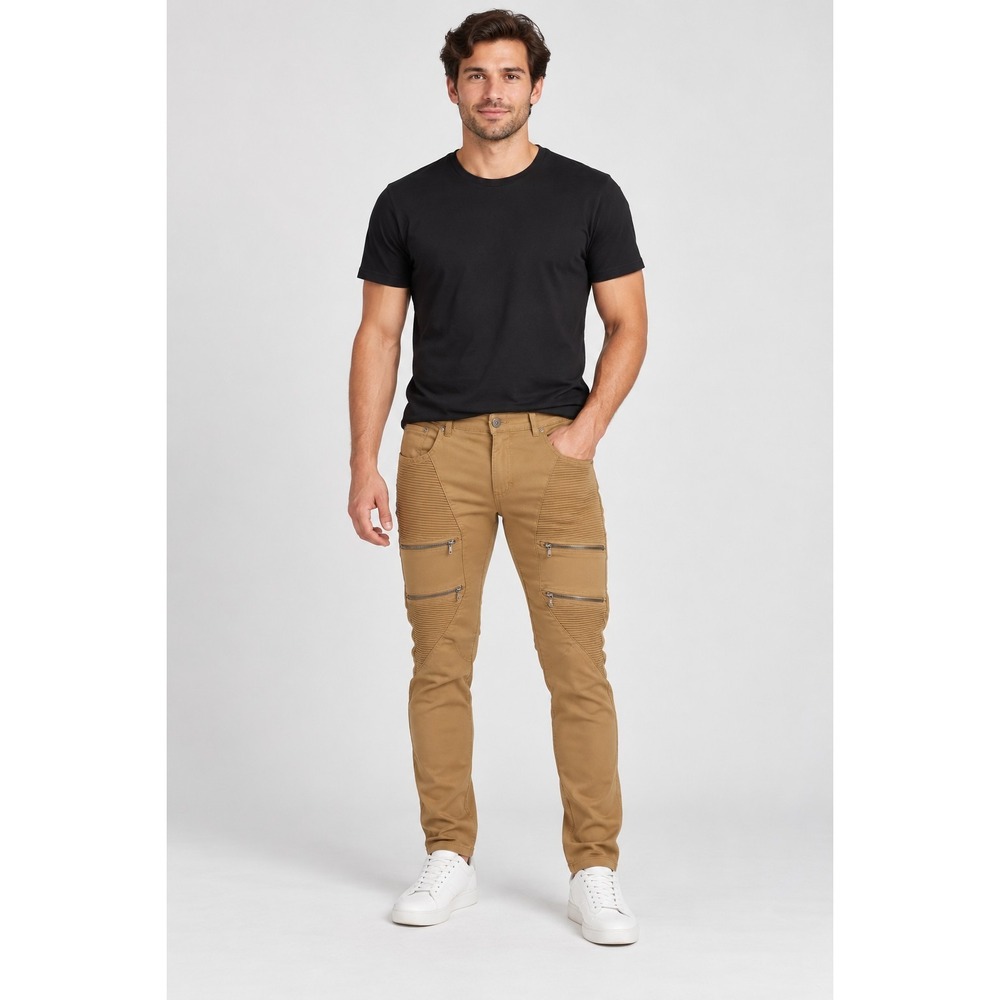 Soul Star Mens Cargo Pants Casual Utility Pant Sz 34R Org $90 Skinny Fit